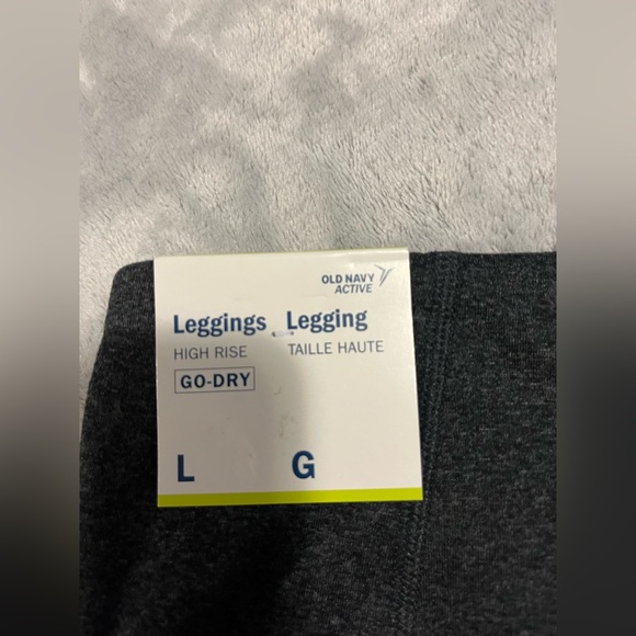 NWT Go Dry Old Navy dark gray heavier leggings. - Picture 9 of 13